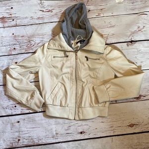 New Look Pleather Sweater/Jacket